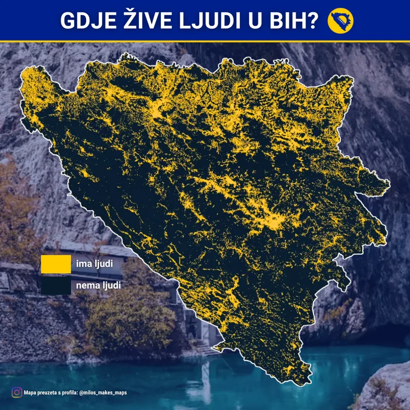 Gdje žive ljudi u BiH?